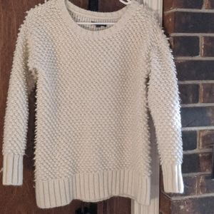 AE Nubby Chunky Ivory Sweater